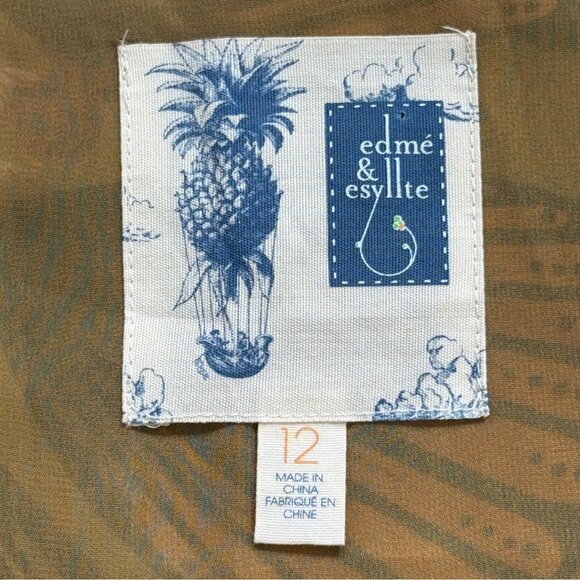 Anthropologie Edme Esyllte Silk Dress Sleeveless Vibrant Print Art Y2K Size 12 - Picture 4 of 9